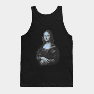 Mona Lisa in Blue Tank Top